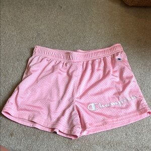 Champion Pink Athletic Shorts Lightweight Elastic Waist